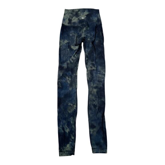 Lululemon Align High Rise Pants Leggings 28" W5CMGS Diamond Dye Grey Green 2 - Picture 3 of 7